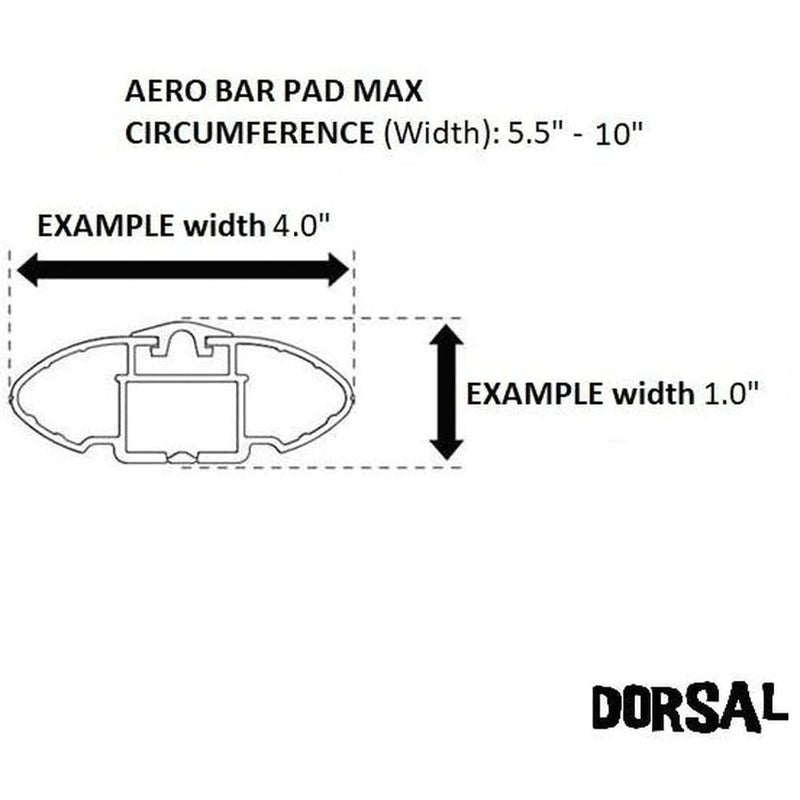 DORSAL Aero Surf Roof Rack Pads - Sunguard No Fade, Universal Fit for Surfboards, SUP and Kayak 28 in, Black - Image 4